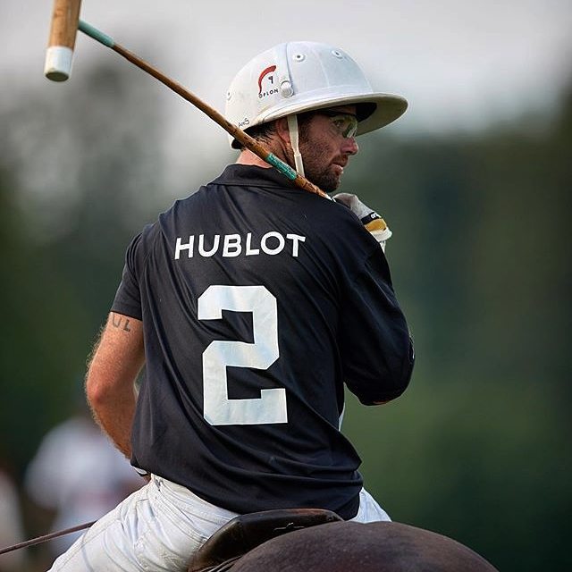 Polo player using Oplon Helmet
